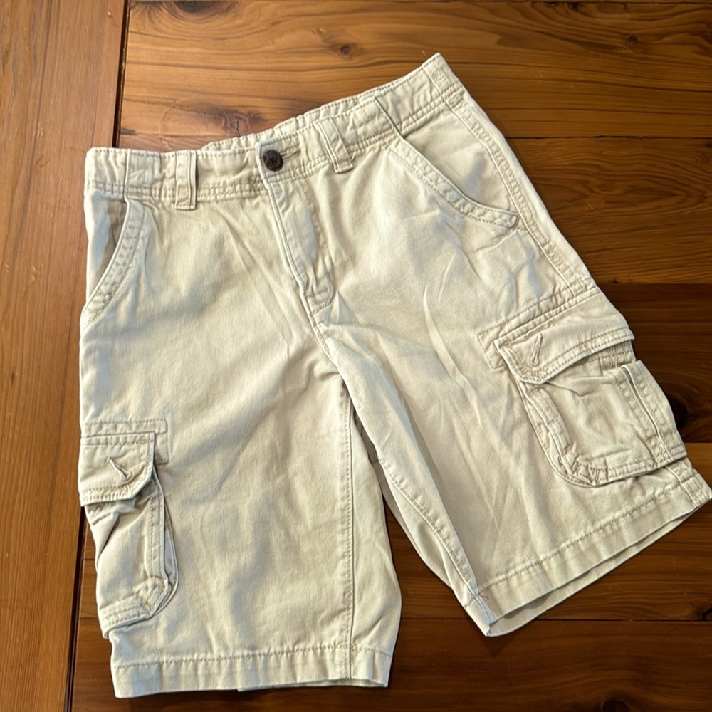 Cargo shorts all cotton nice thick utility shorts khaki great quality urban